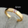 Zircon Ring 18K Gold Plated   yellow gold plated 5.25#