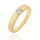 Zircon Ring 18K Gold Plated   yellow gold plated 7.75#