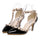 Rivet Thin High Heel Shoes Pointed Middle Heel All-match Sandals   black  35 - Mega Save Wholesale & Retail