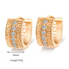 Single-breasted Wide Zircon Manual Micropave Setting Earrings - Mega Save Wholesale & Retail - 4