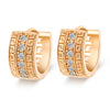 Single-breasted Wide Zircon Manual Micropave Setting Earrings - Mega Save Wholesale & Retail - 1