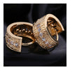 Single-breasted Wide Zircon Manual Micropave Setting Earrings - Mega Save Wholesale & Retail - 3