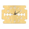 Sticking DIY 3D Acrylic Mirror Wall Clock Blade   golden - Mega Save Wholesale & Retail