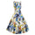 Hepburn Style Woman Dress Slim Vintage A-line Skirt   flower   S - Mega Save Wholesale & Retail - 1