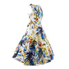 Hepburn Style Woman Dress Slim Vintage A-line Skirt   flower   S - Mega Save Wholesale & Retail - 3