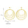 Stylish Big Circles Ear Studs - Mega Save Wholesale & Retail - 4