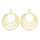 Stylish Big Circles Ear Studs - Mega Save Wholesale & Retail - 1