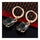 Earrings Delicate Dazzling Fashionable All-match Ellipse Zircon   black - Mega Save Wholesale & Retail - 2