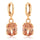 Earrings Delicate Dazzling Fashionable All-match Ellipse Zircon   champagne - Mega Save Wholesale & Retail - 1