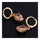 Earrings Delicate Dazzling Fashionable All-match Ellipse Zircon   champagne - Mega Save Wholesale & Retail - 2
