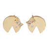 Smile Face Ear Studs   white - Mega Save Wholesale & Retail - 1