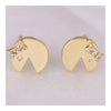 Smile Face Ear Studs   white - Mega Save Wholesale & Retail - 2