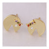 Smile Face Ear Studs   red - Mega Save Wholesale & Retail - 2