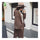 Puff Sleeve Cardigan Loose Knitwear Sweater Coat   khaki - Mega Save Wholesale & Retail - 2
