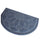 Door Floor Ground Mat Carpet Semi-circle Embossed 50x80cm grey - Mega Save Wholesale & Retail - 1
