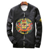Man Embroidery Plate Button Jacket   black ground   M - Mega Save Wholesale & Retail - 1