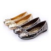 Square Last Flat Thin Shoes Bowknot Women Slim   golden - Mega Save Wholesale & Retail - 2