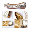 Square Last Flat Thin Shoes Bowknot Women Slim   golden - Mega Save Wholesale & Retail - 4