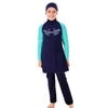 Muslim Swimwear Swimsuit Burqini Child   blue   S - Mega Save Wholesale & Retail - 1