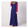 Summer Dress Muslim Splicing Bowknot Chiffon Dress   blue+rose red