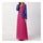 Summer Dress Muslim Splicing Bowknot Chiffon Dress   rose red+blue