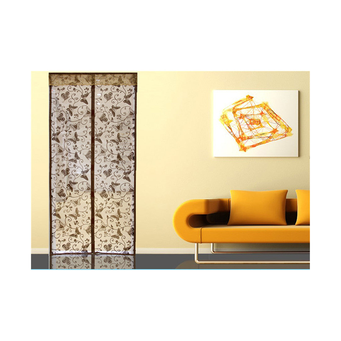 Promotional spot yarn manufacturers mosquito curtain magnetic soft screen door mosquito-free summer wear high-grade Shamen - Mega Save Wholesale & Retail - 1