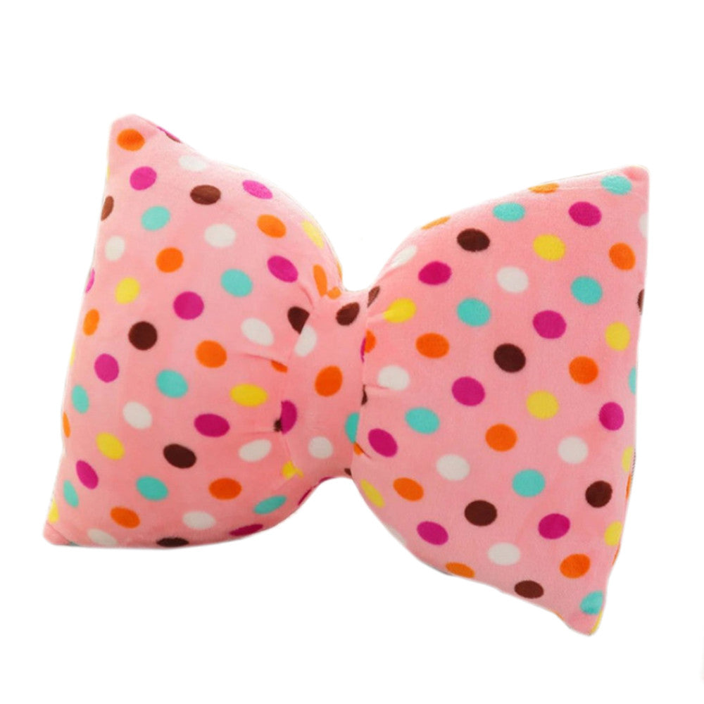 Bowknot Bolster Pink Dot Conditioner Sofa Casual Pillow Gift Girl  small - Mega Save Wholesale & Retail - 1