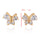 Ornament Ear Studs Butterfly 18K Gold Galvanized - Mega Save Wholesale & Retail - 4