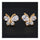 Ornament Ear Studs Butterfly 18K Gold Galvanized - Mega Save Wholesale & Retail - 3