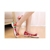Old Beijing Red Chinese Embroidered Shoes for Women in Durable Cowhell Shoe Sole Fashion - Mega Save Wholesale & Retail - 4