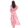 Muslim Robe Long Dress Long Sleeve Slim Chiffon   pink - Mega Save Wholesale & Retail - 3