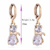 18K Gold Galvanized Zircon Earrings - Mega Save Wholesale & Retail - 4