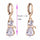 18K Gold Galvanized Zircon Earrings - Mega Save Wholesale & Retail - 4
