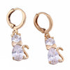 18K Gold Galvanized Zircon Earrings - Mega Save Wholesale & Retail - 1