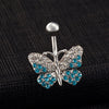 Butterfly Shape Navel Buckle Ring Body Puncture - Mega Save Wholesale & Retail - 2