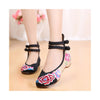 Old Beijing Assorted Black Color Casual Embroidered Shoes in Slipsole & Low Cut National Style - Mega Save Wholesale & Retail - 1