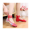 Old Beijing Low Cut National Style Red Shoes in Casual Vintage Embroidery Style & Durable Cowhell Sole - Mega Save Wholesale & Retail - 3