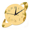 Mirror DIY Creative Wall Clock Acrylic Sticking Decoration    golden - Mega Save Wholesale & Retail