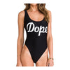 Bikini Set Letters Printing Women¡¯s Swimwear Swimsuit   black DOPE  S - Mega Save Wholesale & Retail - 1