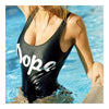 Bikini Set Letters Printing Women¡¯s Swimwear Swimsuit   black DOPE  S - Mega Save Wholesale & Retail - 3