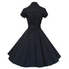 Summer Woman Bohemian Style Bubble Skirt Dot Dress    black dot   S - Mega Save Wholesale & Retail - 2