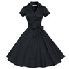 Summer Woman Bohemian Style Bubble Skirt Dot Dress   black   S - Mega Save Wholesale & Retail - 1