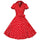 Summer Woman Bohemian Style Bubble Skirt Dot Dress   red dot   S - Mega Save Wholesale & Retail - 1