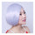 Granny Grey Wig Short Hair Pack Cap Tilted Frisette