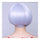 Granny Grey Wig Short Hair Pack Cap Tilted Frisette