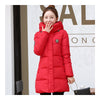 Super Long Down Coat Woman Thick Fashionable Thick   red    M - Mega Save Wholesale & Retail - 1