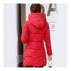 Super Long Down Coat Woman Thick Fashionable Thick   red    M - Mega Save Wholesale & Retail - 3
