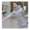 Super Long Down Coat Woman Thick Fashionable Thick   grey   M - Mega Save Wholesale & Retail - 1