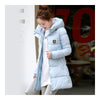 Super Long Down Coat Woman Thick Fashionable Thick   water blue   M - Mega Save Wholesale & Retail - 1