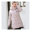 Super Long Down Coat Woman Thick Fashionable Thick   pink   M - Mega Save Wholesale & Retail - 1